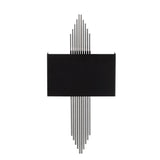 Aplică de perete 614 - A, Negru - Argintiu, 35x10x22 cm