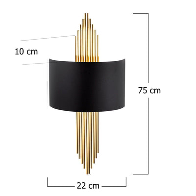 Aplica de perete 616, Negru, SKU 892OPV1345