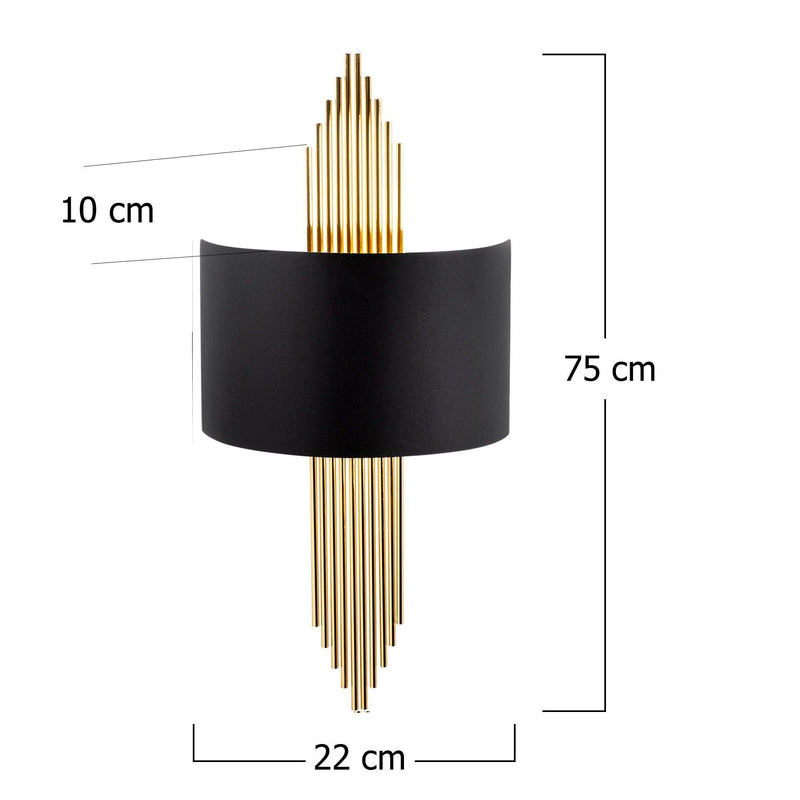 Aplica de perete 616, Negru, SKU 892OPV1345