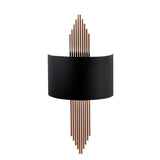 Aplică de perete 617 - A, Negru - Copper, 35x10x22 cm