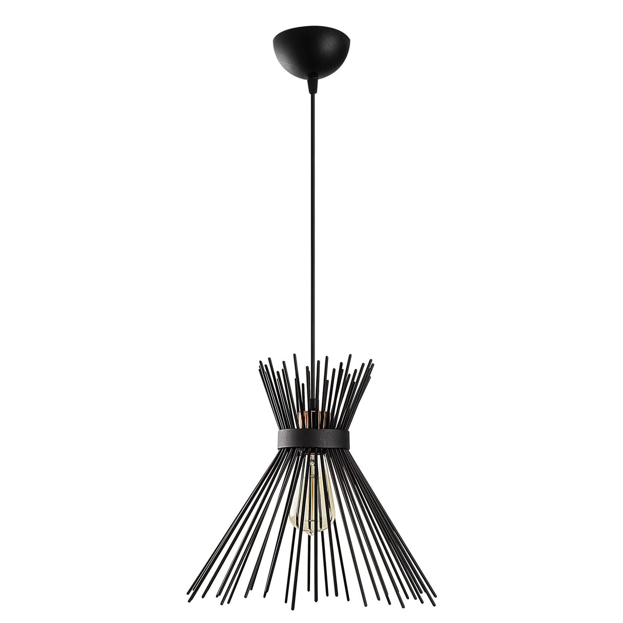 Lustră Kirpi - 3081, Negru, Ø34x131 cm