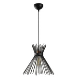 Lustră Kirpi - 3081, Negru, Ø34x131 cm