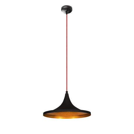 Lustră Elmas - 3531, Negru - Roșu, Ø35x117 cm