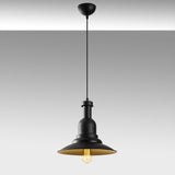 Lustră Sağlam - 3713, Negru - Auriu, Ø33x126 cm