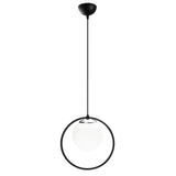 Lustră Dolunay - 4491, Negru - Alb, Ø15x126 cm