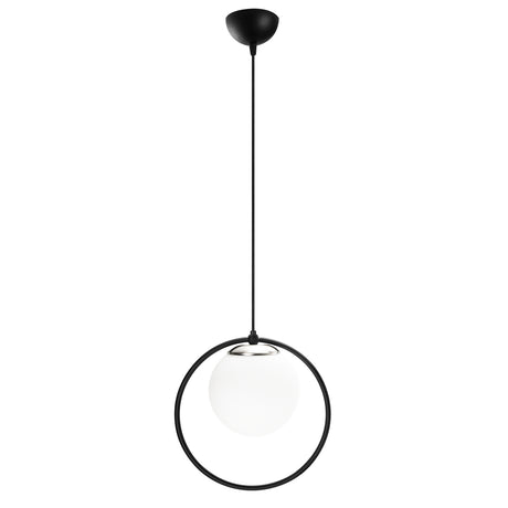 Lustră Dolunay - 4491, Negru - Alb, Ø15x126 cm