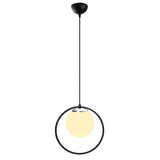 Lustră Dolunay - 4491, Negru - Alb, Ø15x126 cm