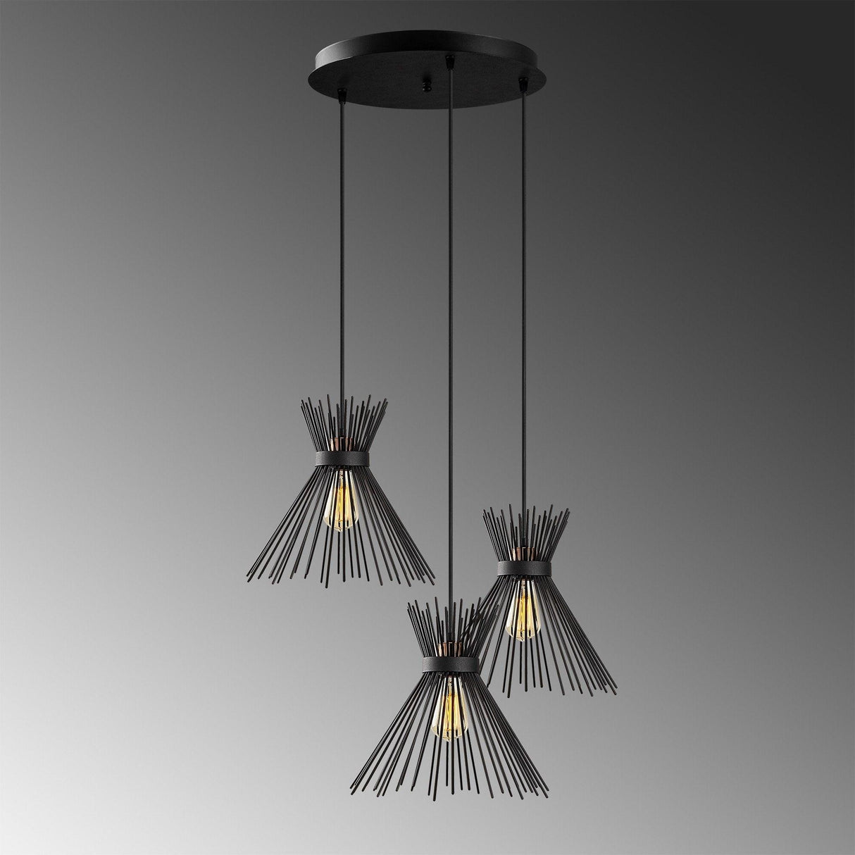 Lustra Arklight, Negru