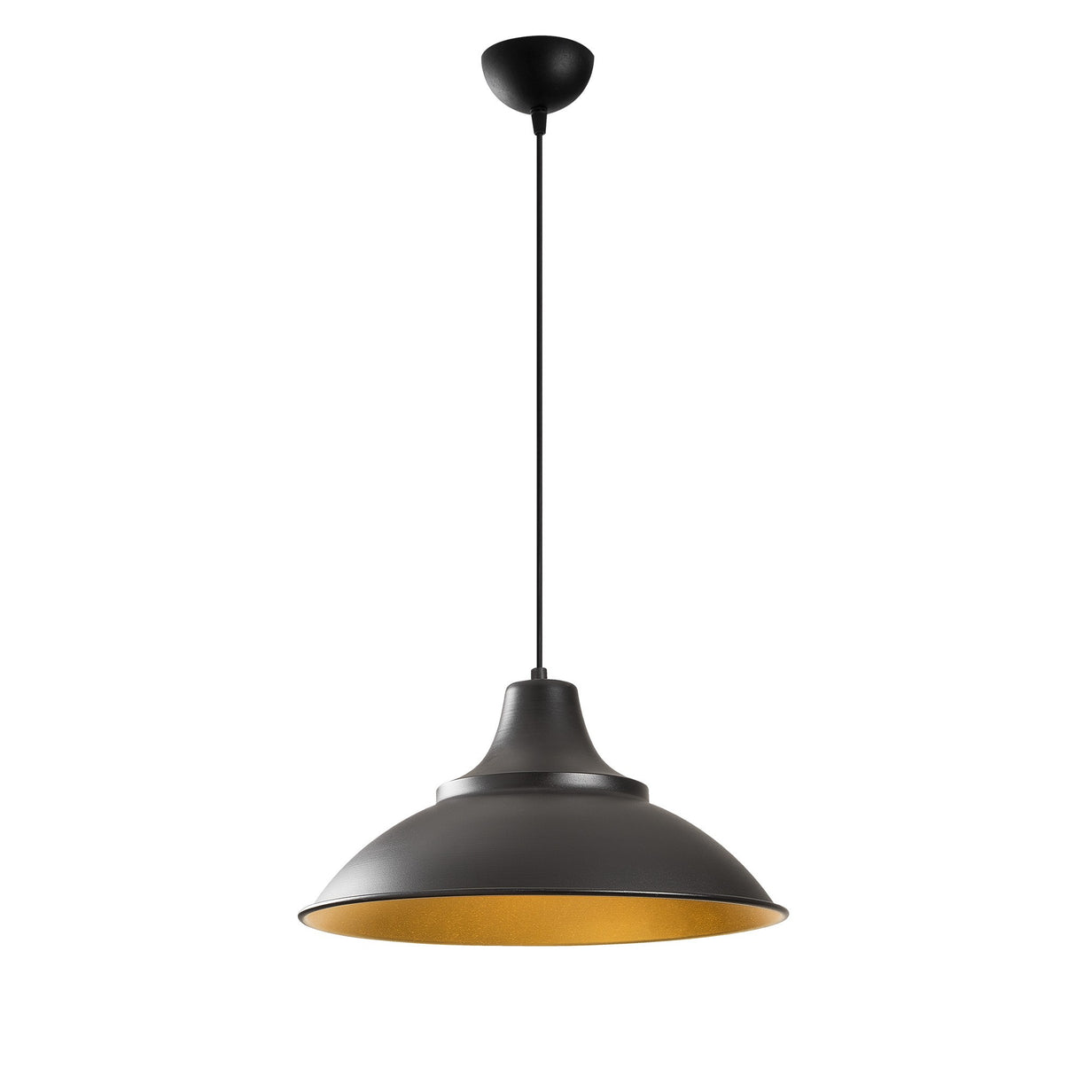 Lustră Sağlam - 3732, Negru - Auriu, Ø44x121 cm