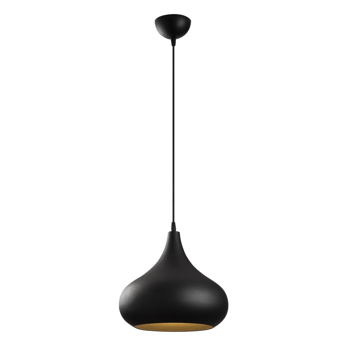 Lustră Sağlam - 3774, Negru - Auriu, Ø30x126 cm