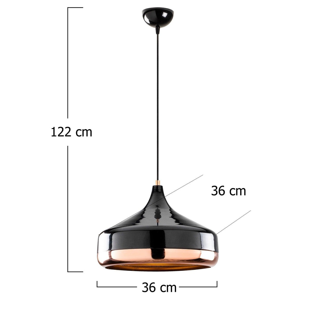Lustra Yldo Chandelier, Negru