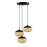 Lustră Camini - MR - 868, Negru - Honey, Ø50x113 cm