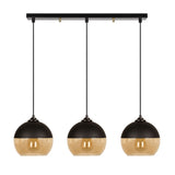 Lustră Camini - MR - 872, Negru - Honey, Ø20x116 cm