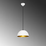 Lustră Sivani - MR - 717, Alb - Auriu, Ø30x111 cm