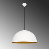 Lustră Sivani - MR - 720, Alb - Auriu, Ø60x126 cm