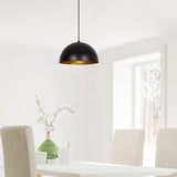 Lustră Sivani - MR - 721, Negru - Auriu, Ø30x111 cm