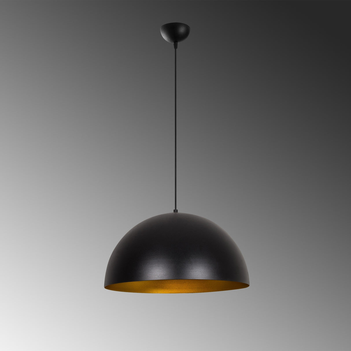 Lustră Sivani - MR - 723, Negru - Auriu, Ø50x121 cm