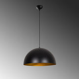 Lustră Sivani - MR - 723, Negru - Auriu, Ø50x121 cm