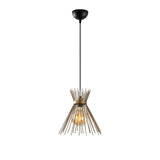 Lustră Kirpi - 3082, Auriu - Negru, Ø34x131 cm