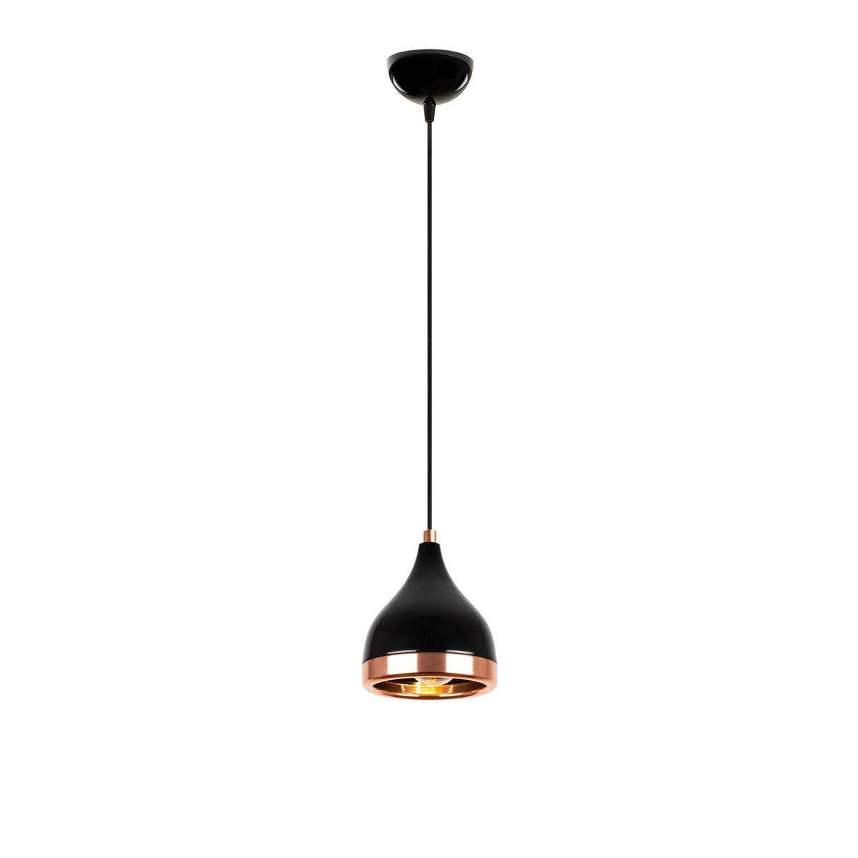Lustră Yıldo - 7000, Negru - Copper, Ø15x135 cm