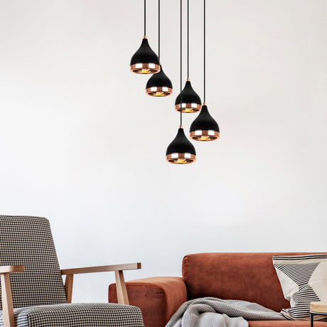 Lustra Yldo Chandelier, Negru