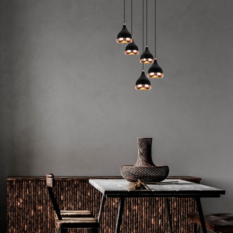 Lustra Yldo Chandelier, Negru