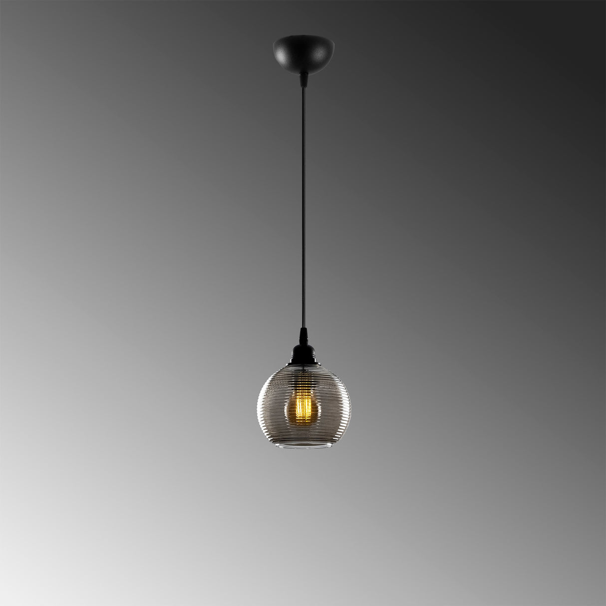 Lustră Smoked - 030, Fumuriu, Ø15x114 cm