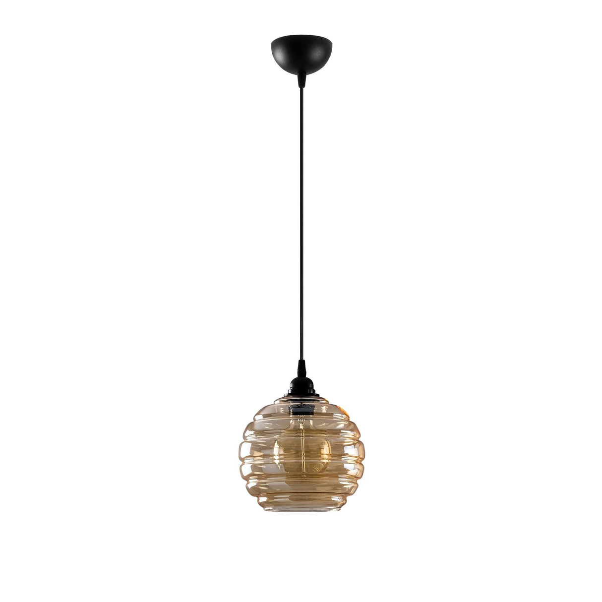 Lustră Gold - 010, Auriu - Negru, Ø20x116 cm
