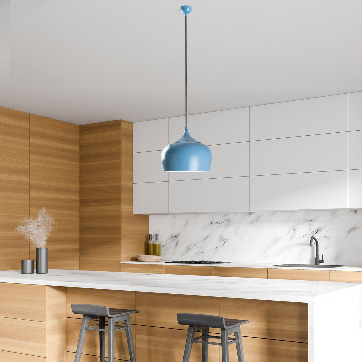 Lustră Patine, Diverse culori - Albastru deschis | SKU: 892OPV2021 | Lustră Patine, varianta Albastru deschis, produs pentru amenajarea locuinței, disponibil online în România la CasaMob