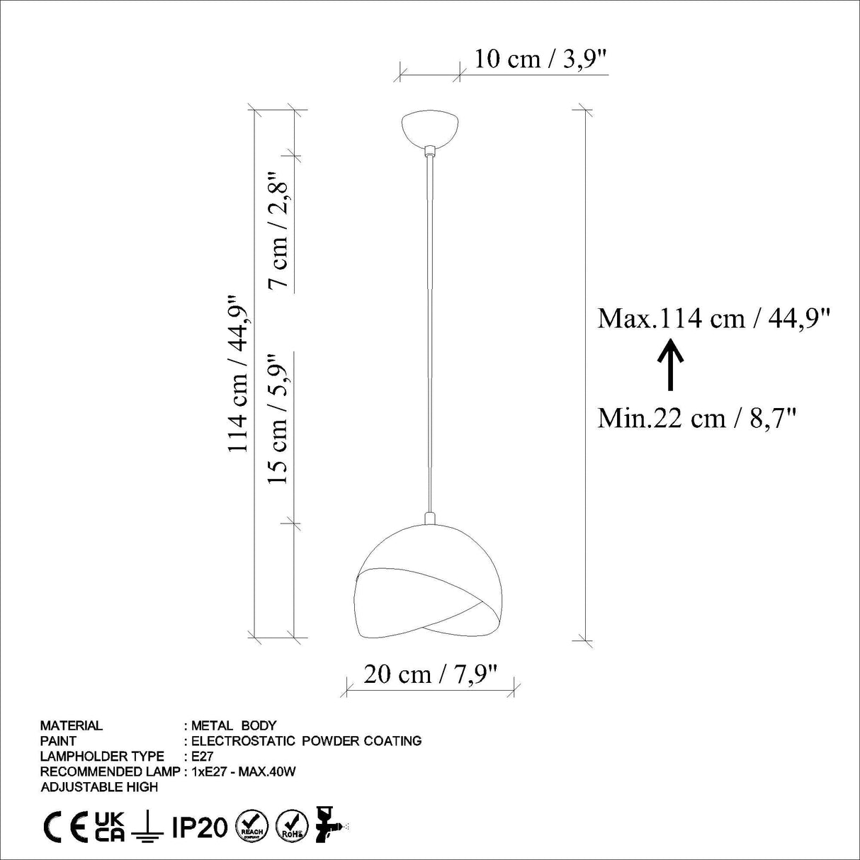 Lustră Pacman, Diverse culori - Portocaliu | SKU: 892OPV2023 | Lustră Pacman, varianta Portocaliu, produs pentru amenajarea locuinței, disponibil online în România la CasaMob