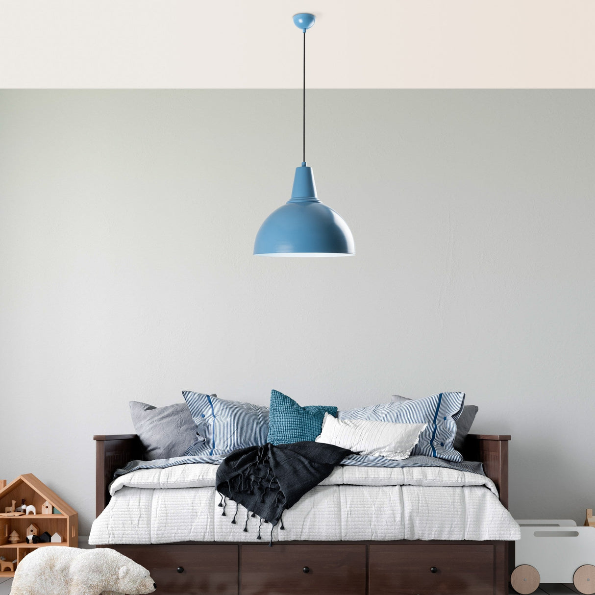 Lustră Kure 2451, Diverse culori - Albastru deschis | SKU: 892OPV2033 | Lustră Kure 2451, varianta Albastru deschis, produs pentru amenajarea locuinței, disponibil online în România la CasaMob