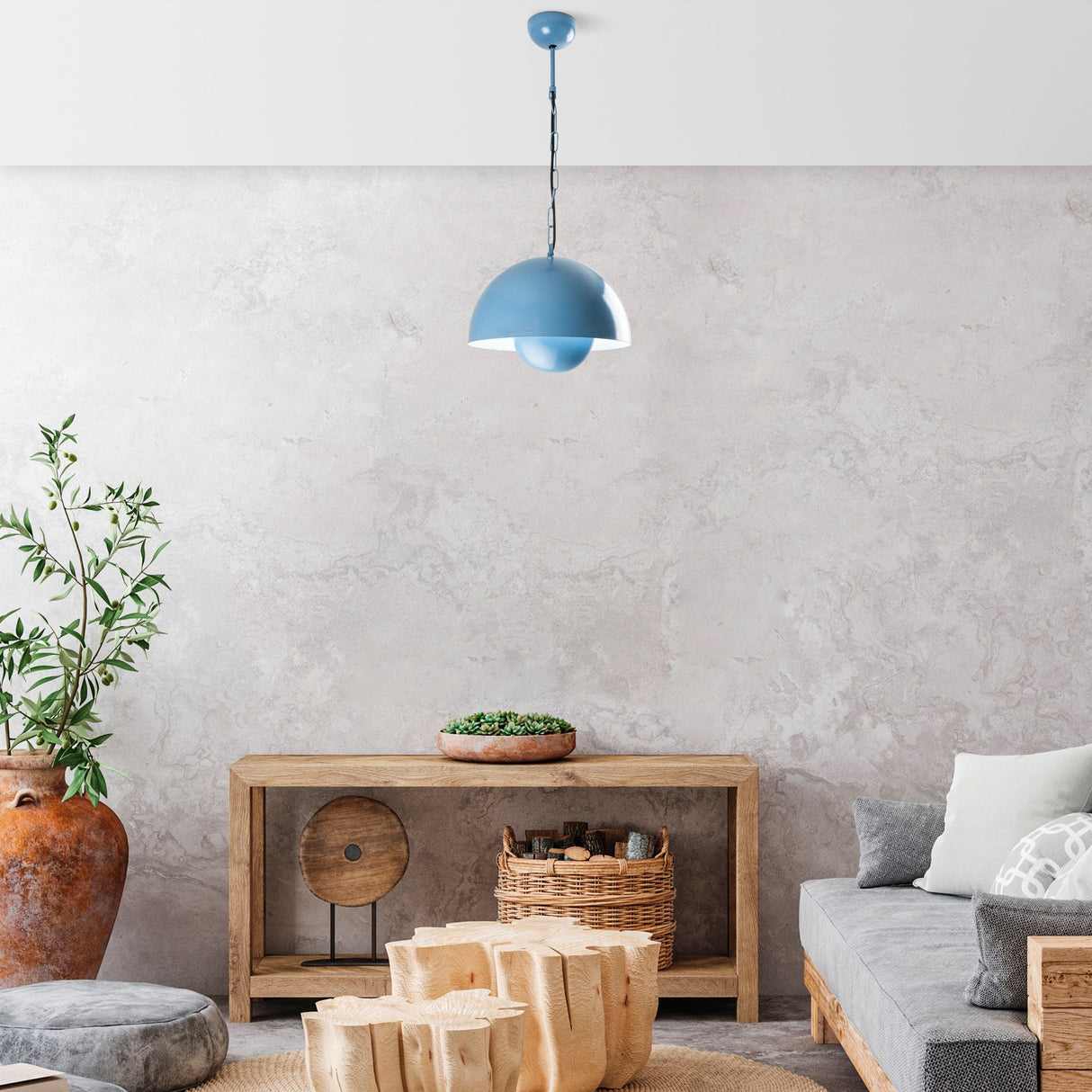 Lustră Kure 2676, Diverse culori - Albastru deschis | SKU: 892OPV2041 | Lustră Kure 2676, varianta Albastru deschis, produs pentru amenajarea locuinței, disponibil online în România la CasaMob