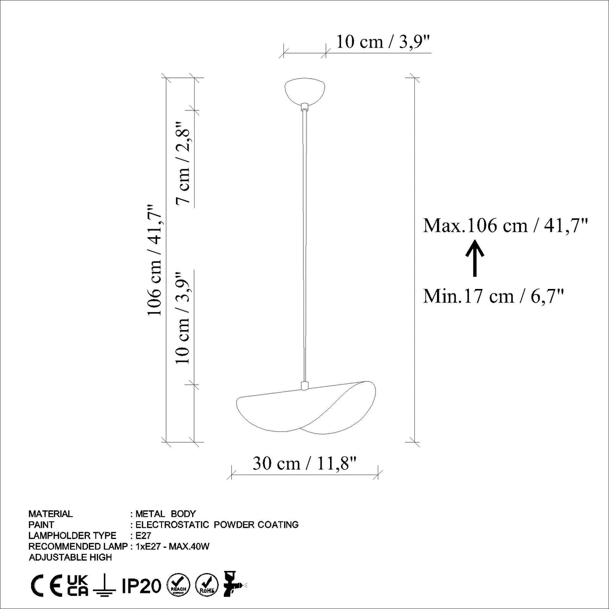 Lustră Eger, Diverse culori, 30x20x10 cm - Albastru deschis | SKU: 892OPV2051 | Lustră Eger, 30x20x10 cm, varianta Albastru deschis, produs pentru amenajarea locuinței, disponibil online în România la CasaMob
