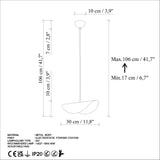 Lustră Eger, Diverse culori, 30x20x10 cm - Albastru deschis | SKU: 892OPV2051 | Lustră Eger, 30x20x10 cm, varianta Albastru deschis, produs pentru amenajarea locuinței, disponibil online în România la CasaMob