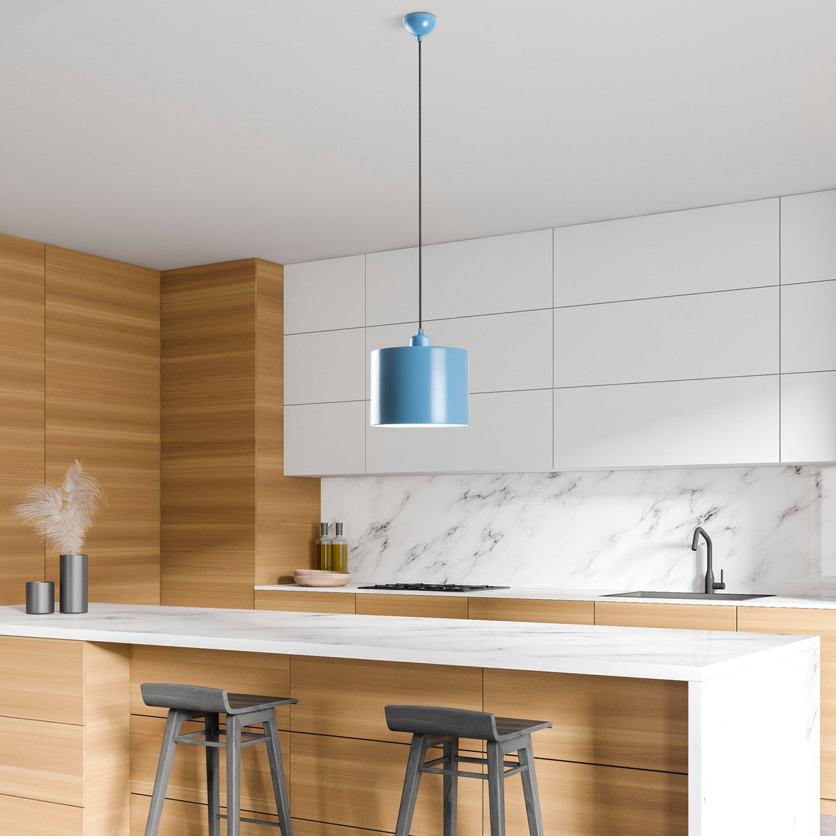 Lustră Duz, Diverse culori - Albastru deschis | SKU: 892OPV2055 | Lustră Duz, varianta Albastru deschis, produs pentru amenajarea locuinței, disponibil online în România la CasaMob