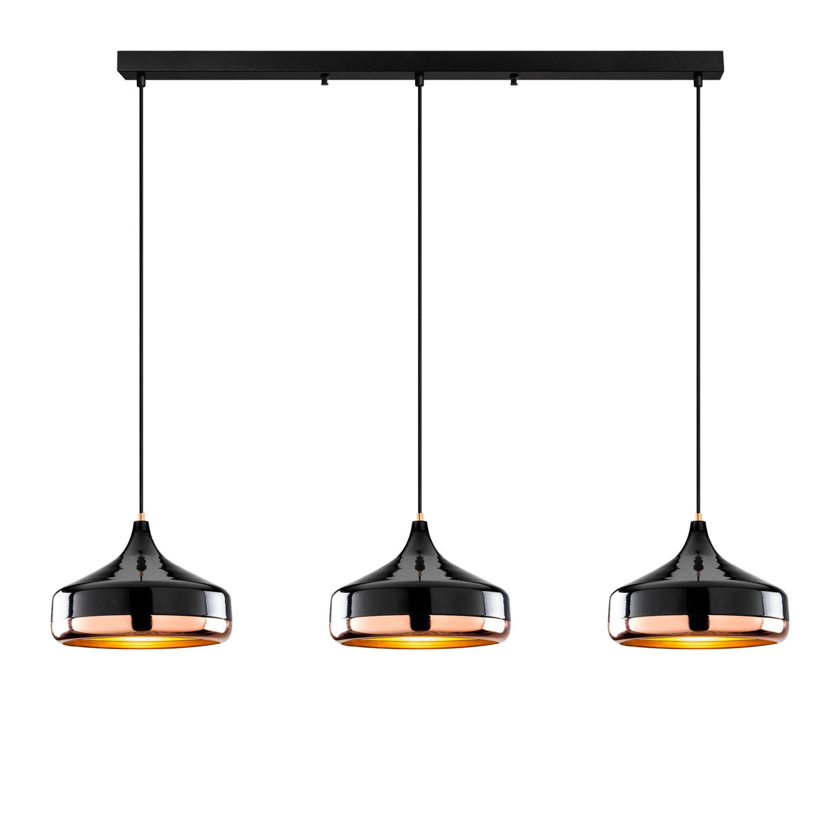Lustră Yildo - L-253 - 1, Negru, 146x36x122 cm