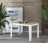Masă dining T1 - 1525, Stejar - Alb, 110x72x74 cm