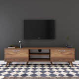 Comodă TV A9 - 221, Nuc, 180x35x49 cm
