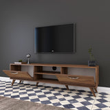 Comodă TV A9 - 221, Nuc, 180x35x49 cm