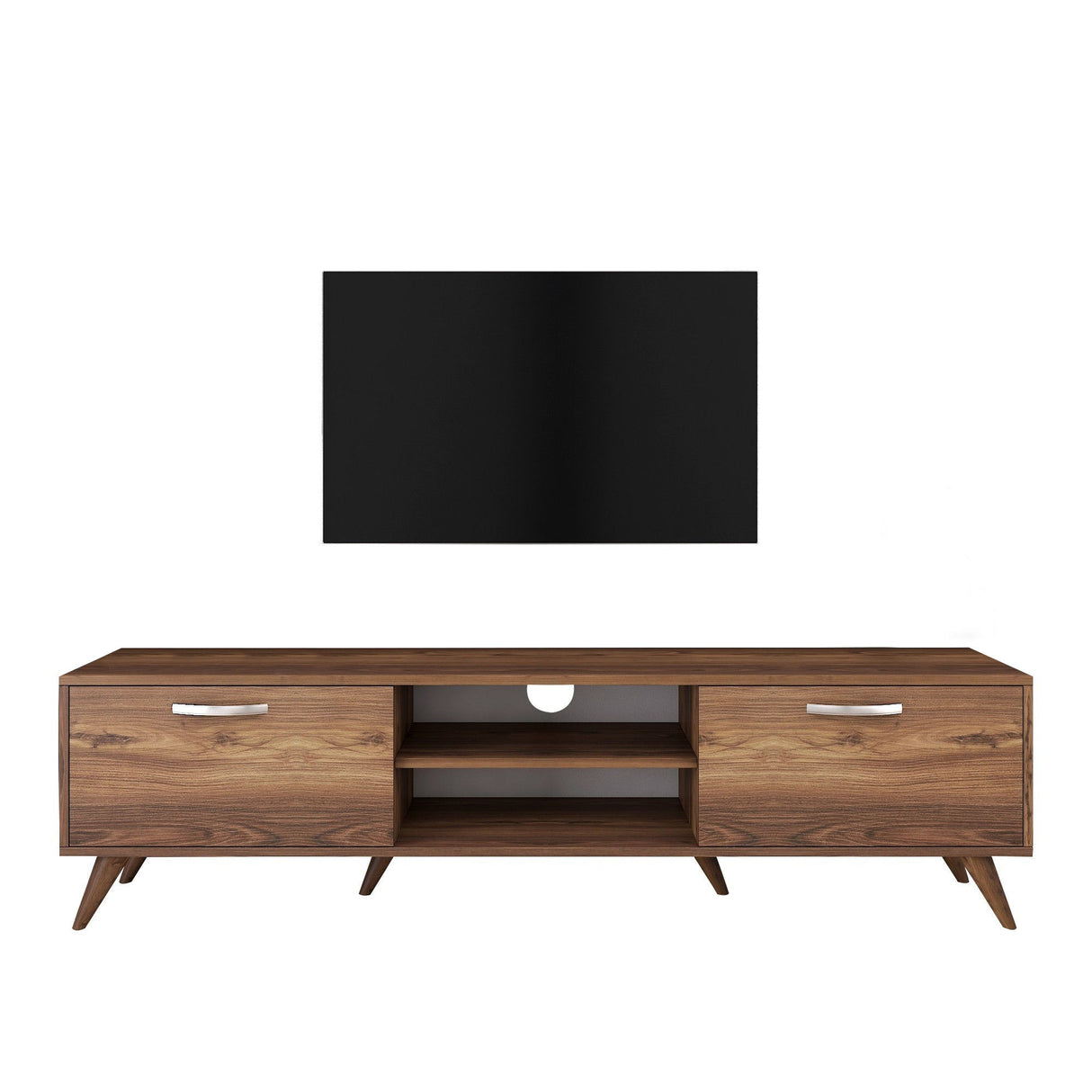 Comodă TV A9 - 221, Nuc, 180x35x49 cm