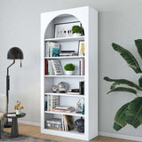 Bibliotecă HC116 - 3142, Alb, 80x32x180 cm