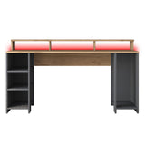 Birou HA122 - 3000, Nuc - Antracit, 160x55x90 cm