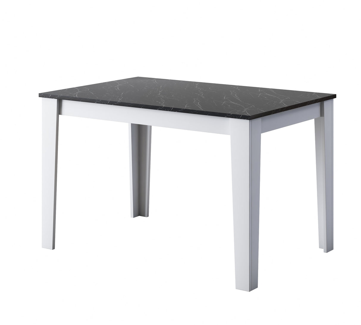 Masă dining T1 - 1522, Marble - Alb, 110x72x74 cm