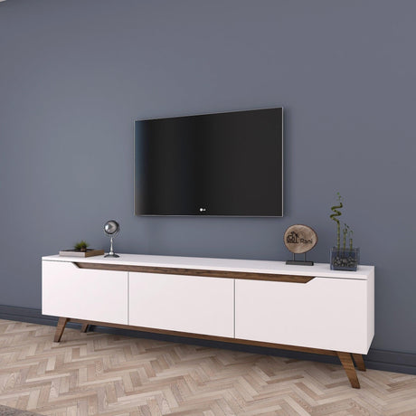 Comoda TV Selim, Alb, 180x49x35 cm