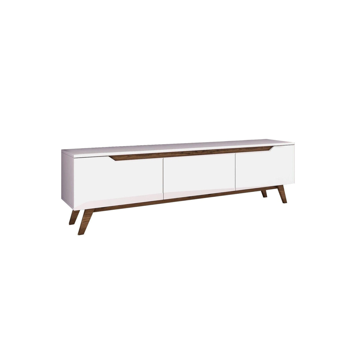 Comoda TV Selim, Alb, 180x49x35 cm