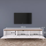 Comoda TV Selim, Alb, 180x49x35 cm