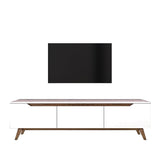 Comoda TV Selim, Alb, 180x49x35 cm