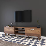 Comodă TV A9 - 221, Nuc, 180x35x49 cm