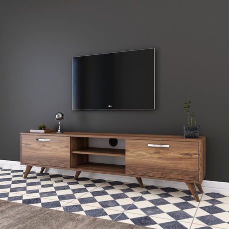 Comodă TV A9 - 221, Nuc, 180x35x49 cm
