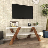 COMODA TV Zig Zag, Alb, 120x45x33 cm